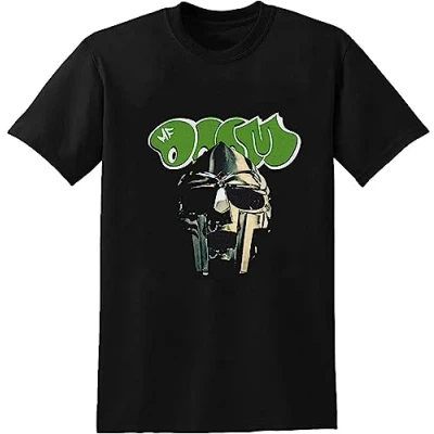 Image of Mf Doom Fashion T Shirt Men Cotton Tee Short Sleeve Casual Unisex Black S