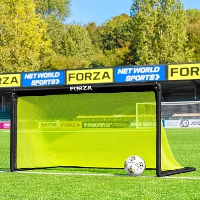 Image of FORZA POD Goal Lite Lightweight ALU40 Portable Football &amp; Assembles in Seconds Ideal for Training, Matches Garden Play 4ft, 5ft 6ft Sizes (x2 Base Weight, x 3ft)