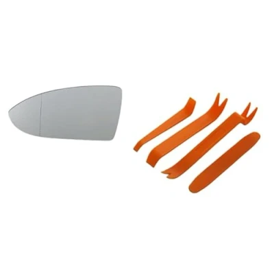 Image of Fits for VW Golf MK7 7 VII LEFT Wing Mirror Glass White Heated Convex Anti Blind