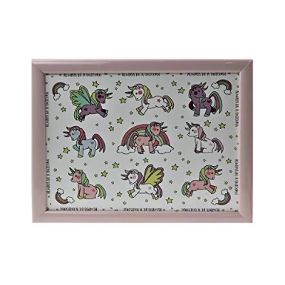 Image of lesser and pavey LP42725 Small Laptray Cartooned Unicorn Design 1 Piece 35x28x6 cm Accessory, Multicolour