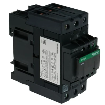 Image of Schneider LC1D40AB7 Contactor 18.5 / 40 kW 24V AC Volt 3 N/O Poles With 1 &amp; N/C Contact Configuration