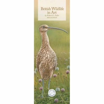 Image of Carousel Worldwide, British Wildlife in Art By Robert Fuller 2026 Slim Wall Calendar