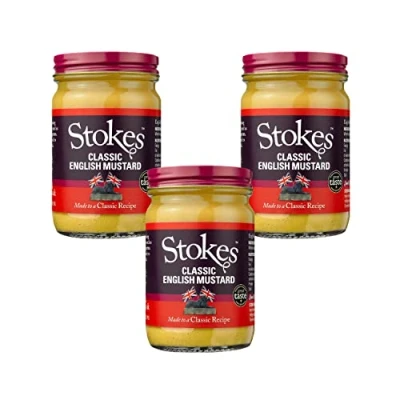 Image of Stokes Sauces Classic English Mustard 200g (Pack of 3)