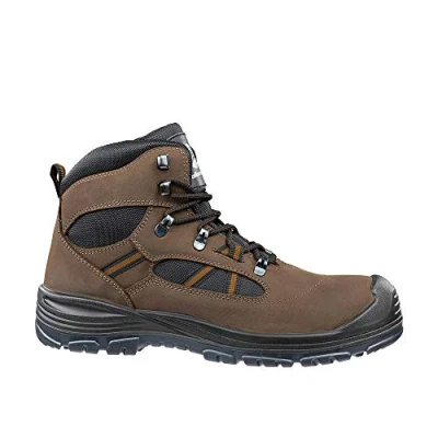 Image of Albatros 631340 400 43 &quot;Timber Mid&quot; Safety Shoes, Brown, Size 9