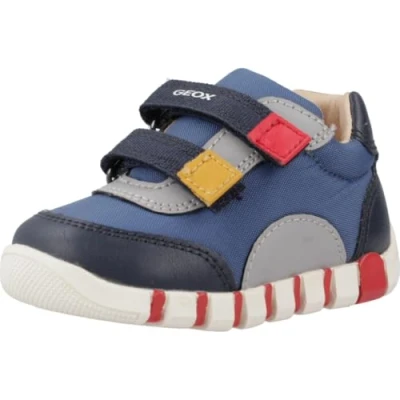Image of Geox Baby B Iupidoo Boy C Sneaker, Dk Blue Navy, 2.5 UK Child