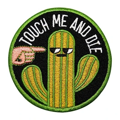 Image of Finally Home Touch Me and Die Cactus Patch Iron on