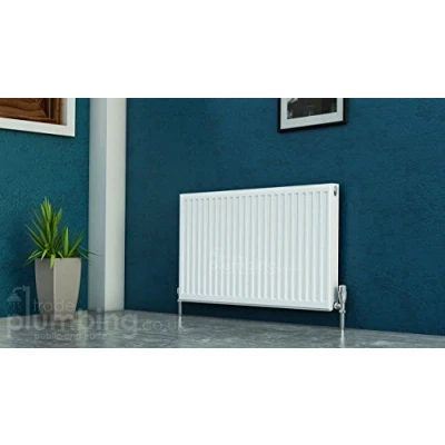 Image of Kartell Kompact Type 11 Single Panel Convector Radiator 400mm x 700mm White