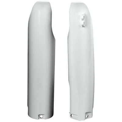 Image of Polisport Yamaha Fork Guards YZ 125 250 YZF 450 2005 2007, White Motocross4u