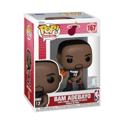 Image of Funko POP! NBA: Heat Bam Adebayo Collectable Vinyl Figure Gift Idea Official Merchandise Toys for Kids &amp; Adults Sports Fans Model Collectors and Display