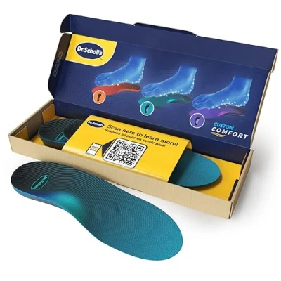 Image of Dr. Scholl&#039;s Plantar Fasciitis Insoles, Insoles for Men, Women, Arch Support Orthotic Shoe Flat Feet, Inserts, Metatarsalgia Custom Fit 640