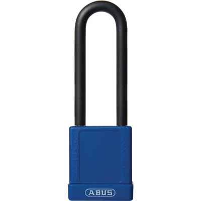 Image of Abus 74/40HB75 40mm Aluminium Padlock 1 Key 75mm Long Shackle Blue