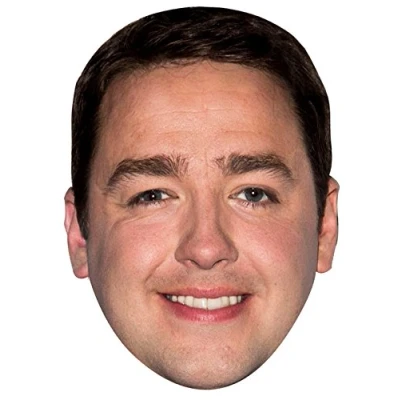 Image of FoxyPrinting JASON MANFORD JB Funny Comedian Fancy Dress Cardboard Celebrity Party Face Mask