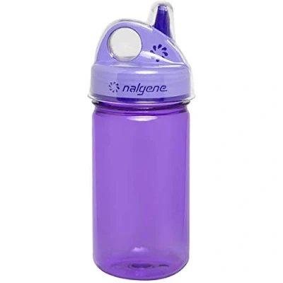 Image of Nalgene Unisex Youth Grip n Gulp Sustain Bottle, Purple, 0.35 Litre