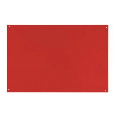Image of Red Felt Noticeboard Unframed 1200x900mm Bi office