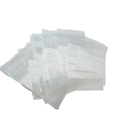Image of 89 x 114 Blue Label Write On Grip Seal Poly Bags 40 Grammage, 1000 Pack