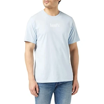 Image of Levi&#039;s Men&#039;s Ss Relaxed Fit Tee T Shirt, Skyway, XL