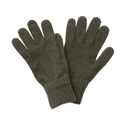 Image of Mens Womens Unisex Fingerless Or Full Finger THERMAL LINED Gloves Winter Thick Wool Knit Extra Warm (Mens, Finger, Green)