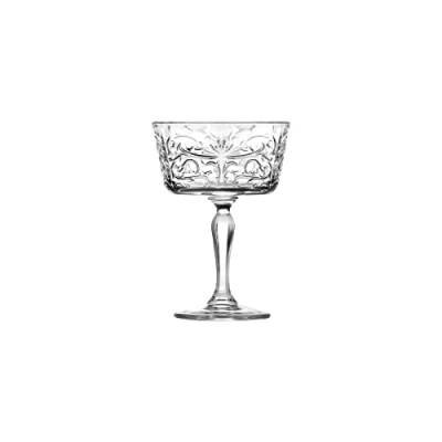 Image of RCR 26638020006 Crystal Glassware Tattoo Champagne Goblet Glasses, 27 CL / 270 ML, Set of 6, 6 Count (Pack 1)