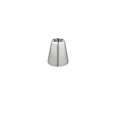 Image of KitchenCraft Sweetly Does It Stainless Steel Russian Icing Nozzle, 2 cm (20 mm) Snowflake, Metallic Silver
