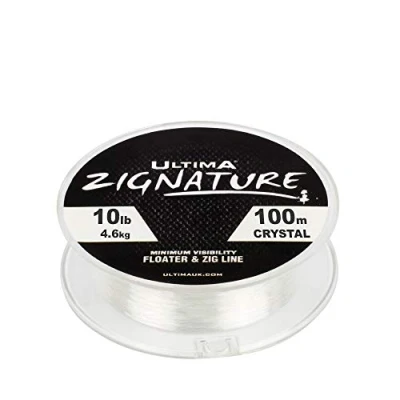 Image of Ultima Zignature Neutral Buoyancy Zig Fishing Line Clear, 0.30 mm 10 lb