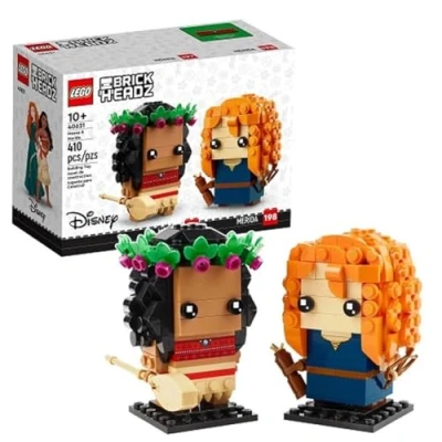Image of LEGO Brickheadz Disney Moana #197 and Merida #198 Set 40621