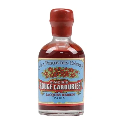 Image of Jacques Herbin 11922T Bouteille d&#039;encre &#039;&#039;spécial 350 ans&#039;&#039; 100 ml Pour stylo Plumes et stylos Roller Rouge caroubier