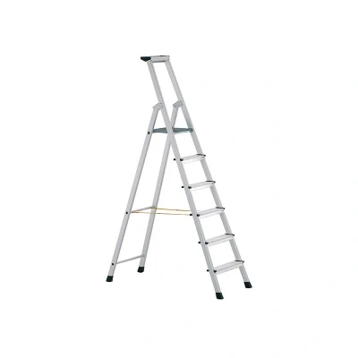 Image of Zarges Professional Step Ladder Single Sided Access 7 Steps Inclusive Platforms