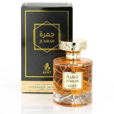 Image of Ayat Perfumes Jumrah 100ml Made in Dubai With Spicy Notes Amber Vanilla Cinnamon and Woody Oriental EDP Perfect For Women Men