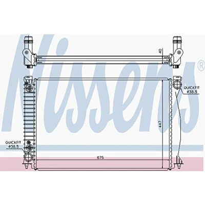 Image of R14002 Engine radiator NISSENS 60328 AUDI: A6 C6 Avant, Saloon