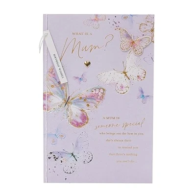 Image of UK Greetings Birthday Card for Mum Delicate Butterflies Design