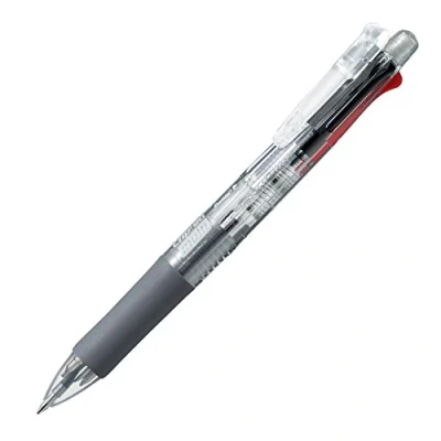 Image of 10pcs Zebra B4SA1 Clip on multi 0.7mm Multifunctional Pen (Box Set) Transparent Barrel