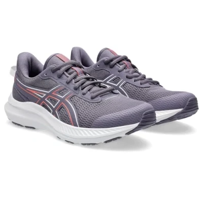 Image of Asics JOLT 5 Road running shoes, Women&#039;s, Size: 4, Greyish purple/coral reef Textile/synthetics