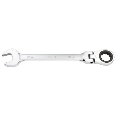 Image of Draper HI TORQ� Metric Flexible Head Ratchet Combination Spanner, 30mm