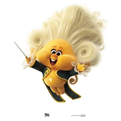 Image of Star Cutouts SC1495 Tollzart Classical Composer Trolls World Tour Height 89cm Width 74cm, Multicolour