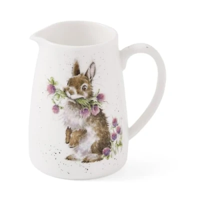 Image of Wrendale Designs &#039;Head Clover Heels&#039; Rabbit Posy Jug