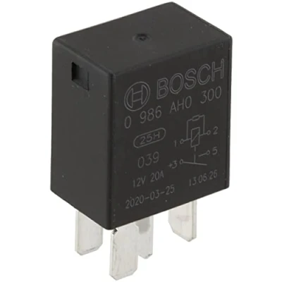 Image of 39794SDAA03 Relay BOSCH 0 986 AH0 300 12V 20A 4 pin connector MERCEDES BENZ: SLK, CLK Convertible, S Class Saloon
