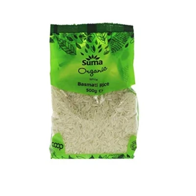Image of Suma Organic White Basmati Rice 500g