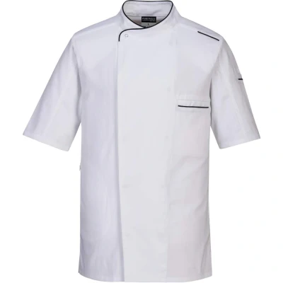 Image of Portwest Surrey Chefs Jacket S/S White Medium