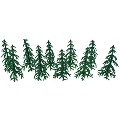 Image of Evelay Cake Toppers Merry Christmas Decoration 10 Pieces Cupcake Multi Purpose (10 Fir Tree)