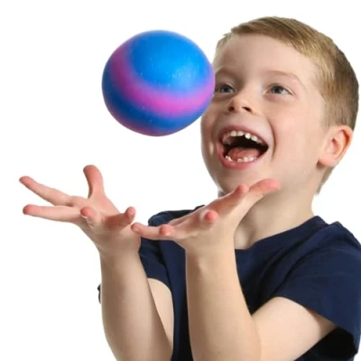 Image of Galaxy Stress Ball Pack of 24 10cm Two Tone Squishy Kids Fun Christmas Stocking Filler Childs Party Bag Fidget Games