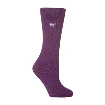 Image of Ladies Original Thermal Heat Holder Socks, Purple, 4 8 uk, 37 42 eur