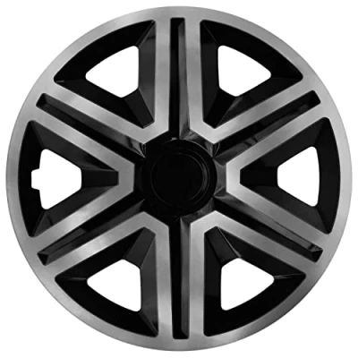 Image of NRM Action Wheel Trims Set of 4X Universal Hub Caps 4 (Graphite Black 15 Inches)