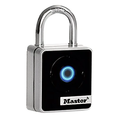 Image of MASTER LOCK Bluetooth Smart Padlock [Indoor] [Bluetooth Access or Directionnal Code] 4400EURD Best Used for Cabinets, Indoor Storage Lockers, School Lockers and More