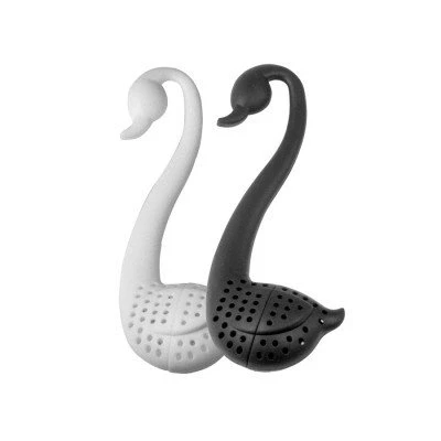 Image of Swan Shaped Tea Filter Strainer Diffuser (White)