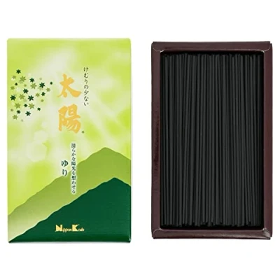 Image of nippon kodo 24021 Taiyo Lily Incense Green 17 x 10 4 cm