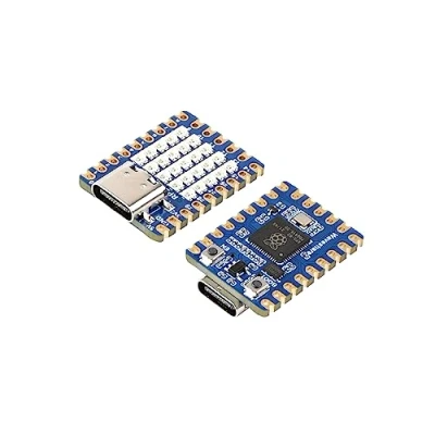 Image of Waveshare RP2040 RGB LED Matrix MCU Board Based on Raspberry Pi Microcontroller Chip, Onboard 5x5 for Colorful Lighting Display, Support C/C++, MicroPython, Arduino