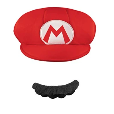 Image of Super Mario Bros DISX73781 Moustache Costume Accessory, Men, Hat, One Size