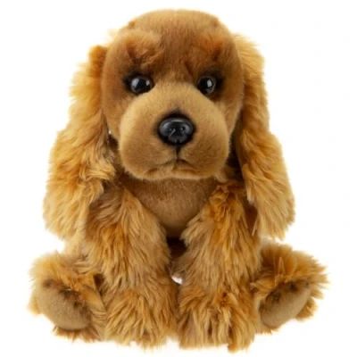 Image of VFM Cocker Spaniel Dog Plush 30cm Soft Toy (Orange Brown) Super Cute &amp; Fluffy Luxury Lifelike Stuffed Animal Teddy Gosh Designs Natural World Collection