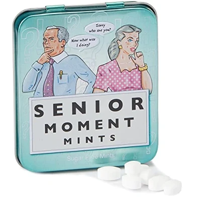Image of Spencer &amp; Fleetwood Sugar Free Mints In A Senior Moment Tin 45 g