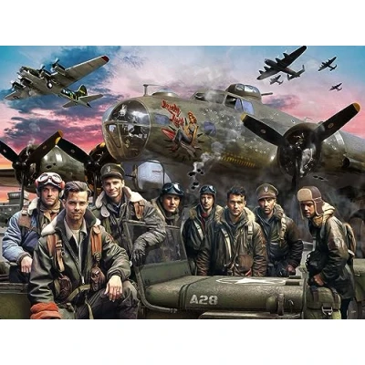 Image of Vermont Christmas Company B 17 Flying Fortress Jigsaw Puzzle 550 Piece World War II for Adults &amp; Young 24&quot; x 18&quot;